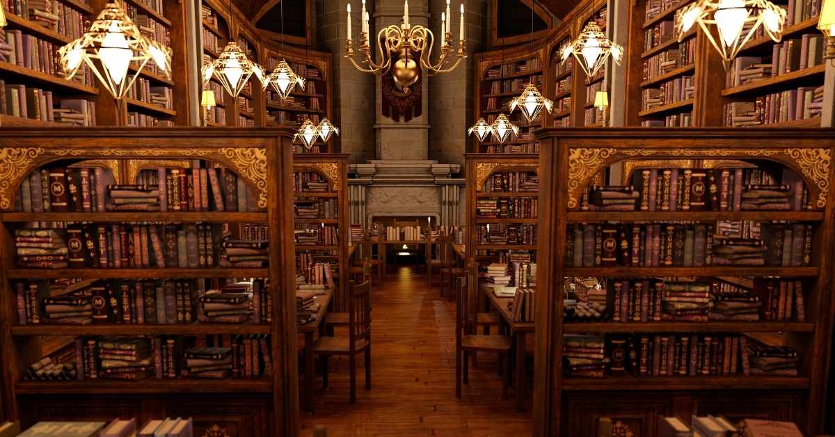 Interior of a library